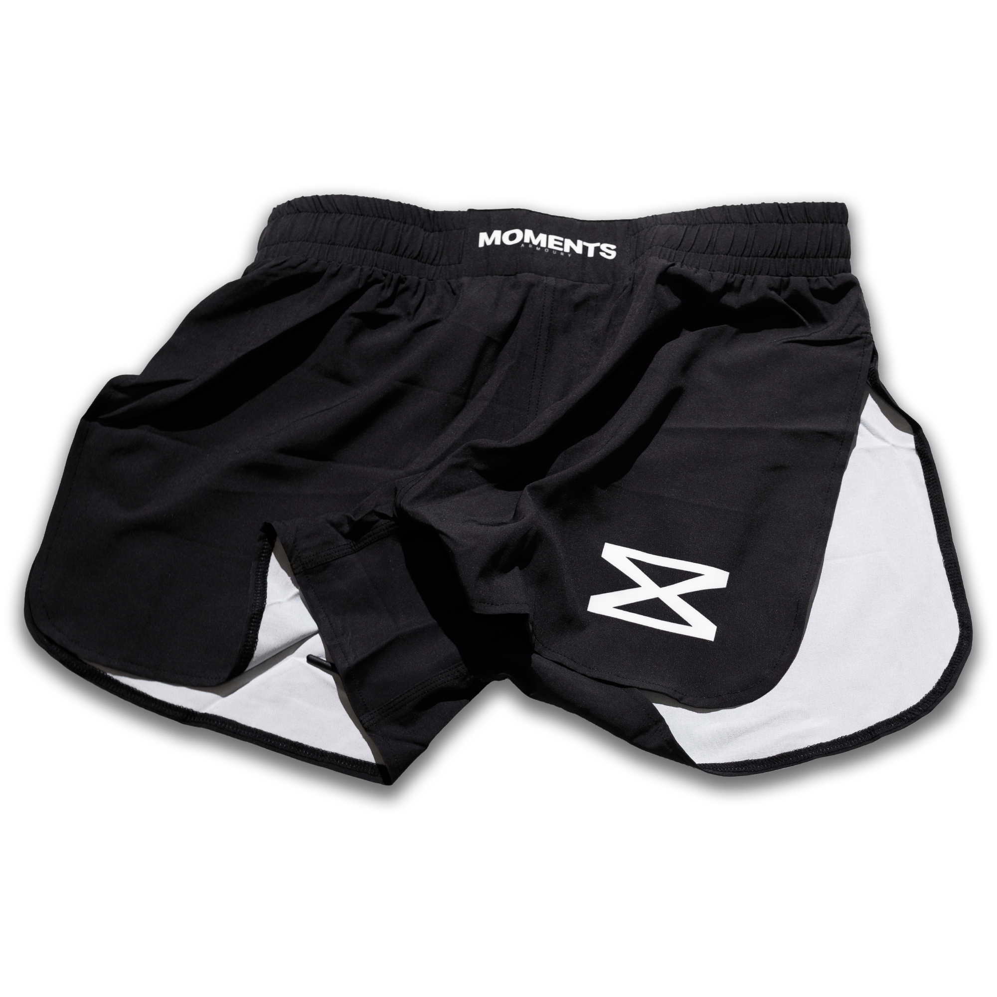 High splitBlack MMA and Grappling Shorts