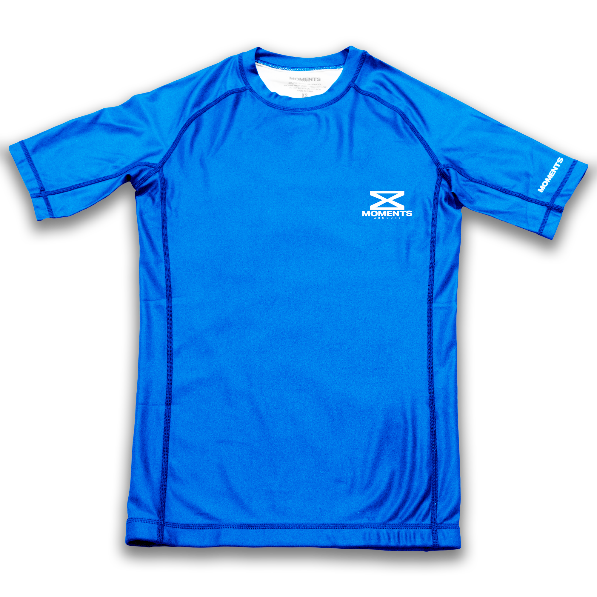 Blue Ranked Rashguard - IBJJF Legal BJJ & MMA Fightwear | Moments Armoury