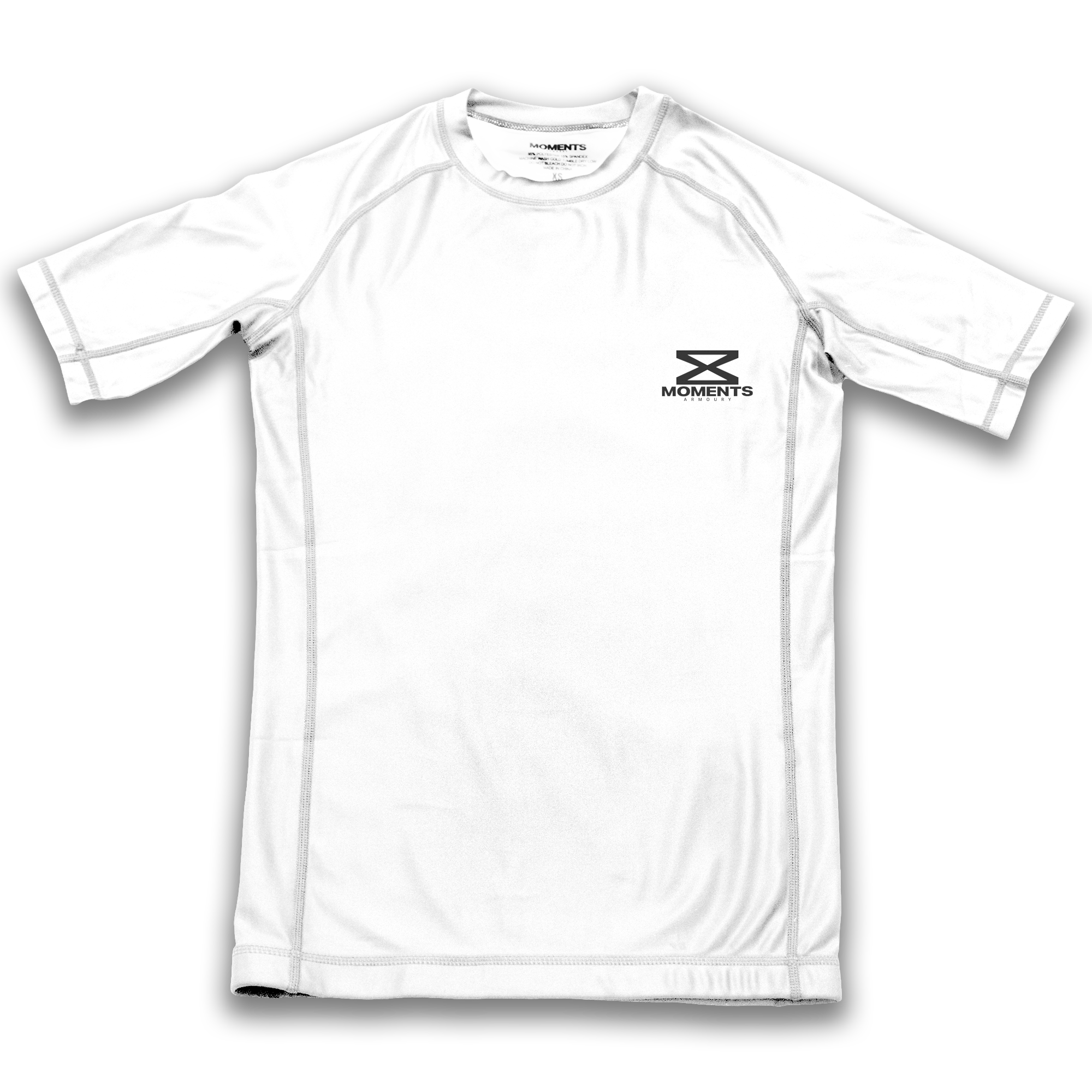 White Ranked - Short Sleeve Rashguard