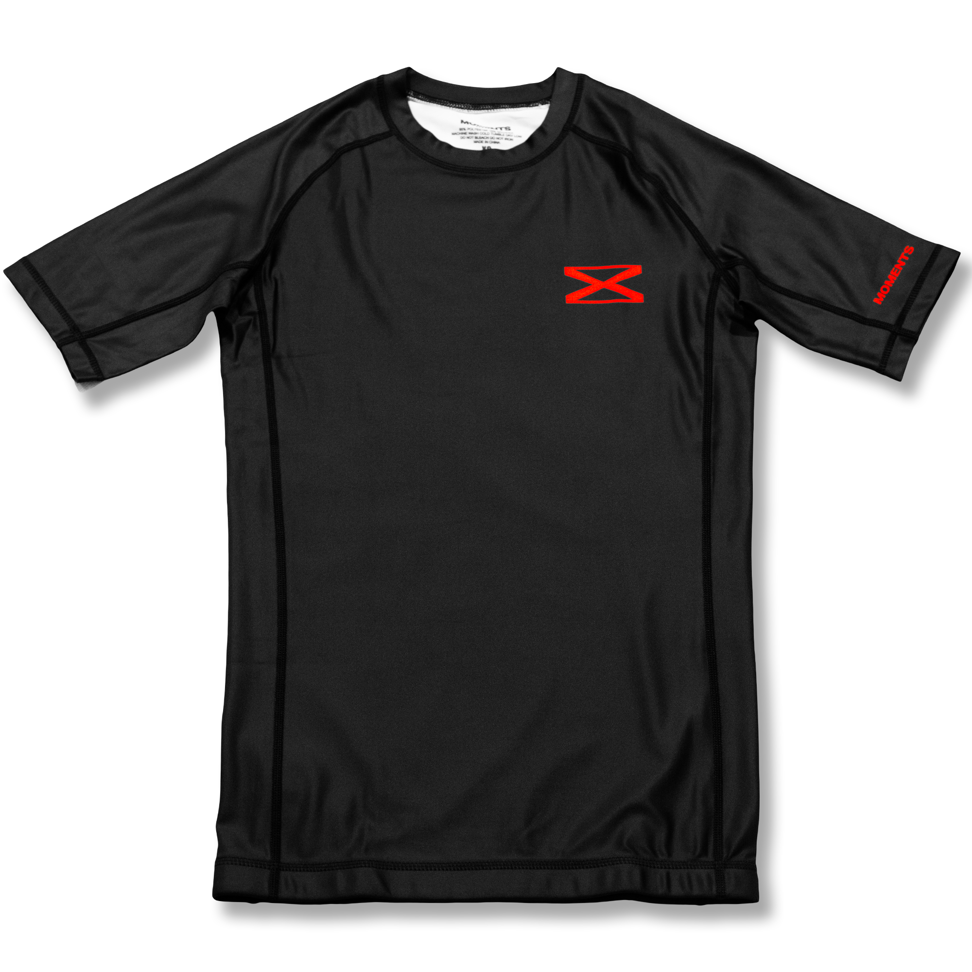 Team Colours - Black Short Sleeve Rashguard