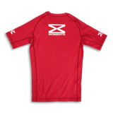 Red BJJ Rashguard Back