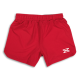 Red BJJ No Gi Shorts Back
